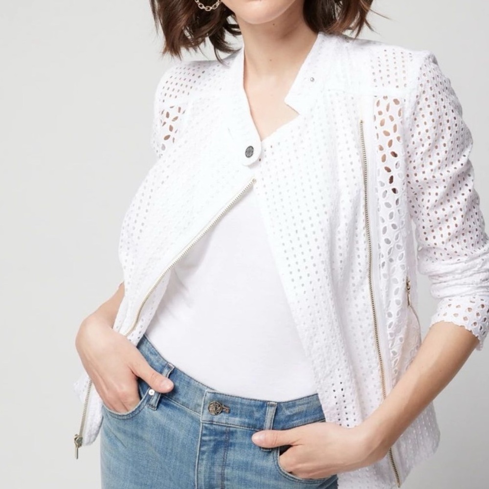 WHBM Eyelet Moto Jacket